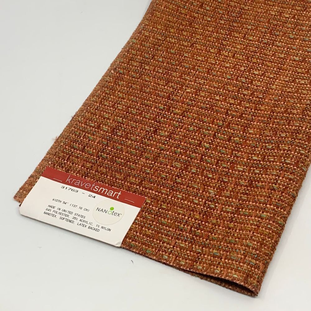Kravet Smart Red‎ Tweed Polyester Blend Fabric Sample/Remnant Crafts